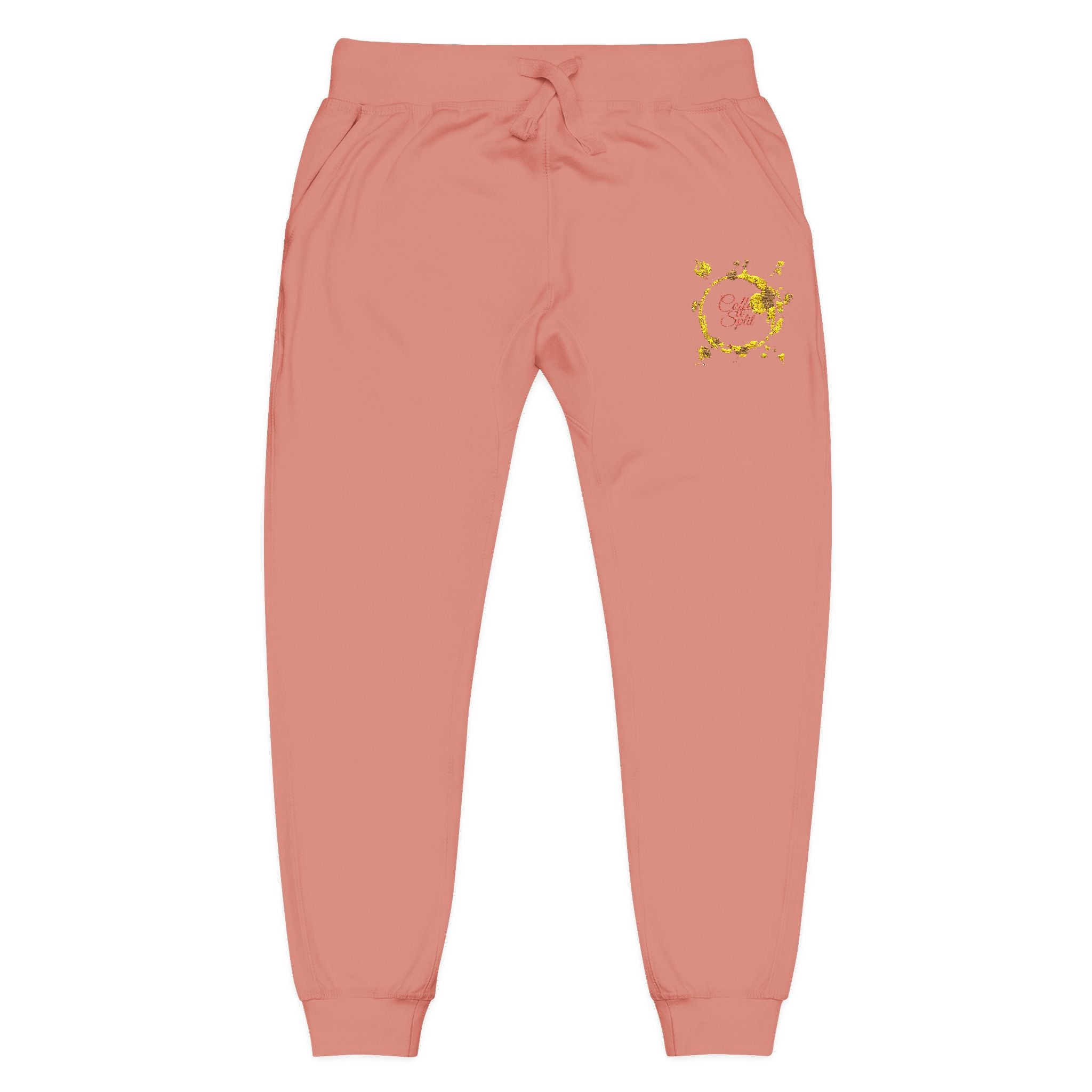 Embroidered Golden Sunflower Sweatpants — Cozy Floral Fleece Joggers