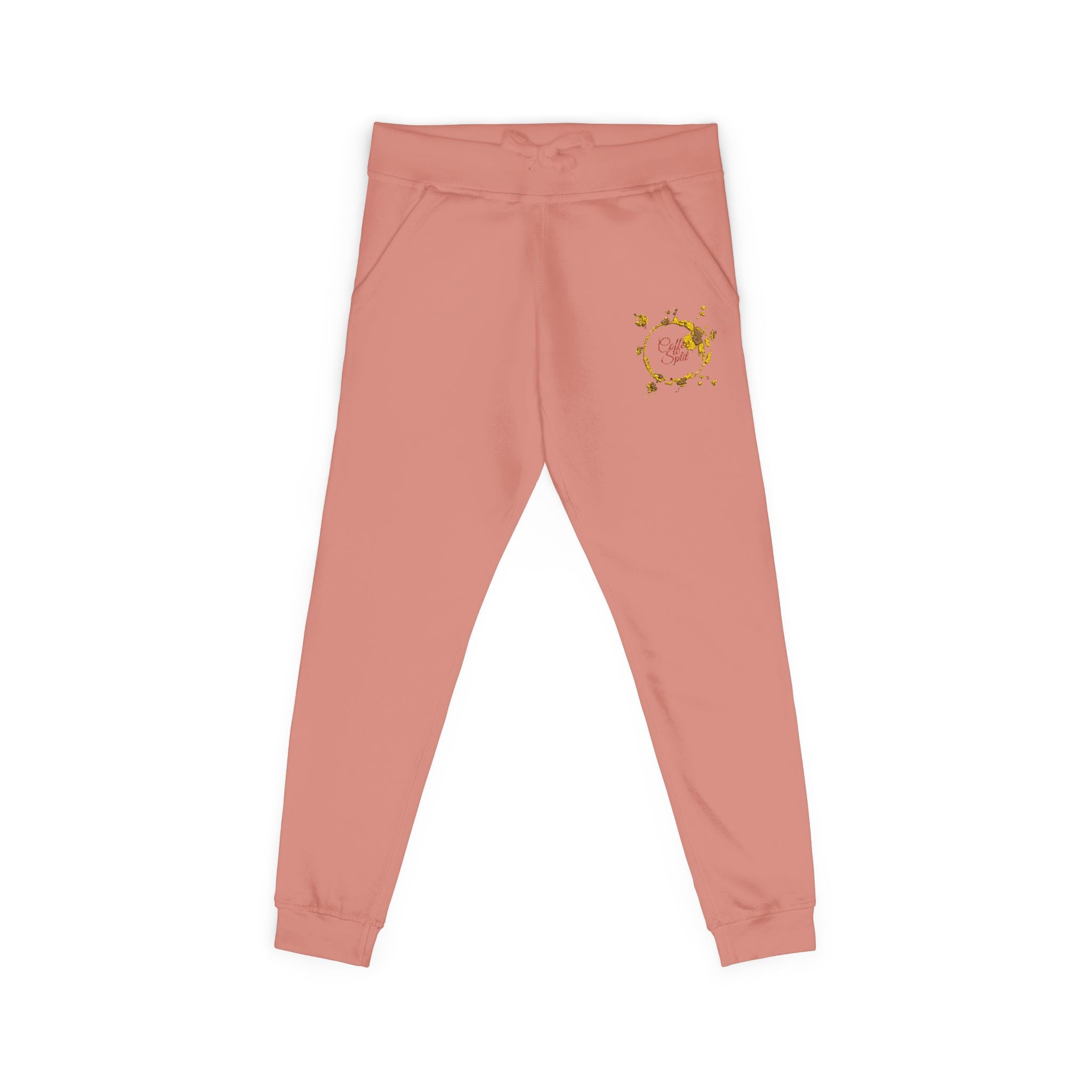 Embroidered Golden Sunflower Sweatpants — Cozy Floral Fleece Joggers