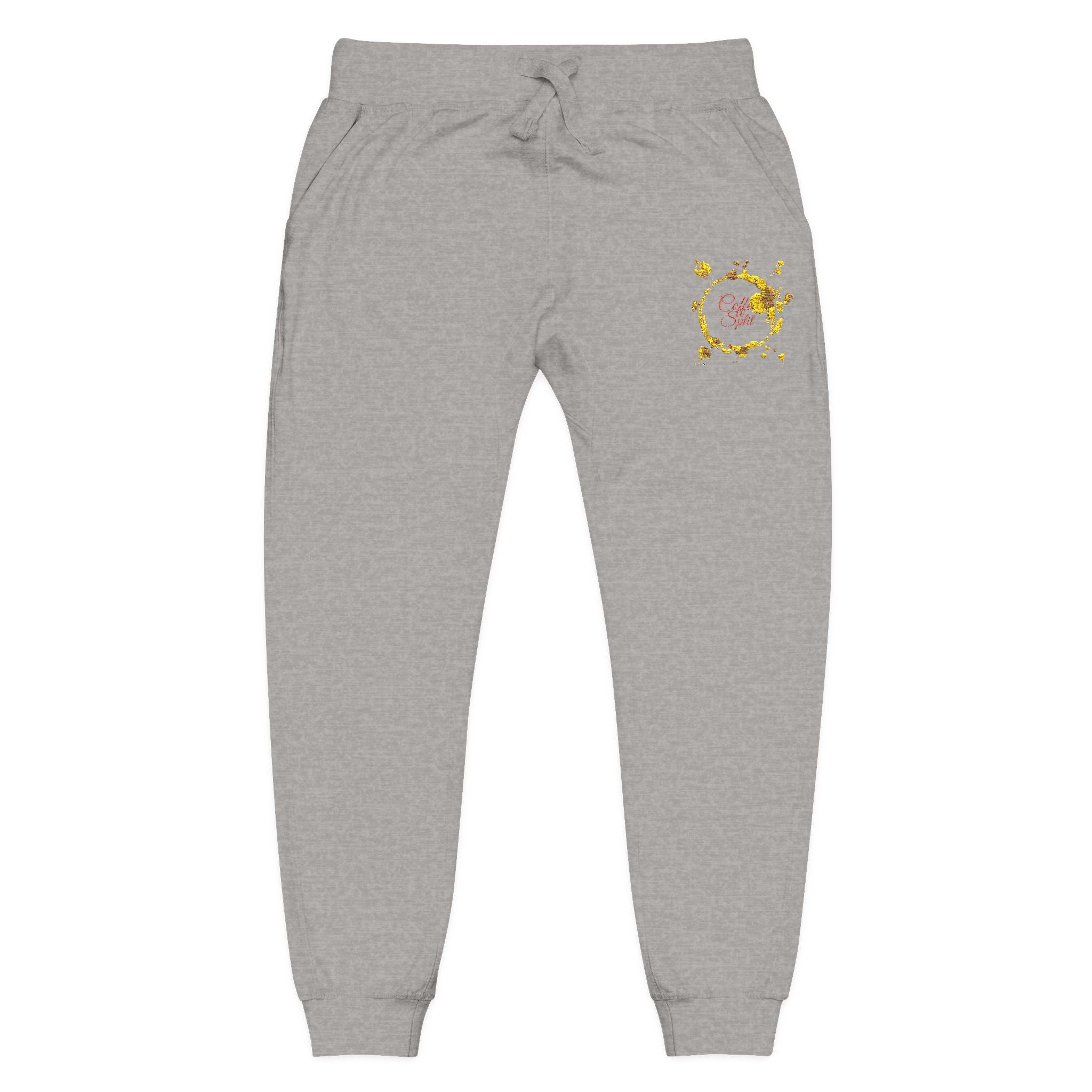 Embroidered Golden Sunflower Sweatpants — Cozy Floral Fleece Joggers