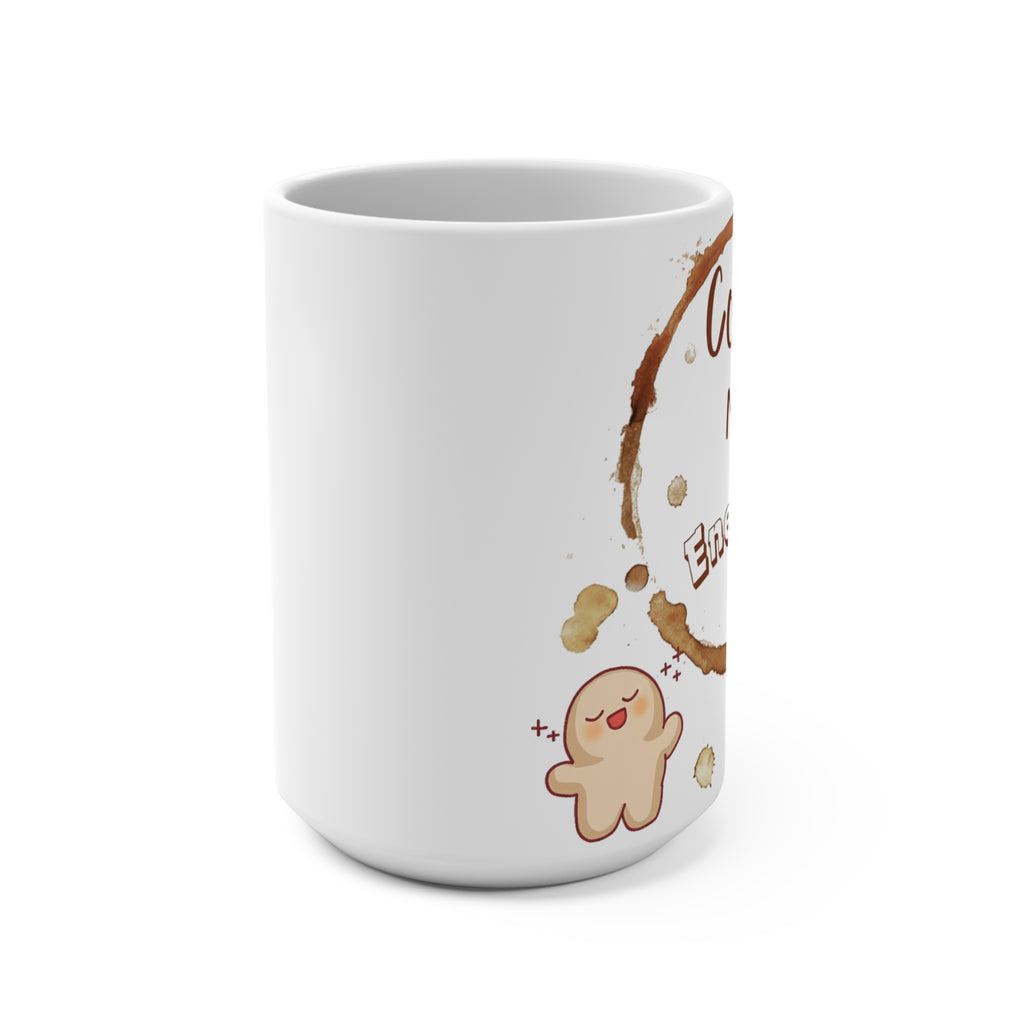 Coffee My Energy 15oz Mug — Cute Coffee Beans & Stain Design