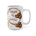 Coffee My Energy 15oz Mug — Cute Coffee Beans & Stain Design