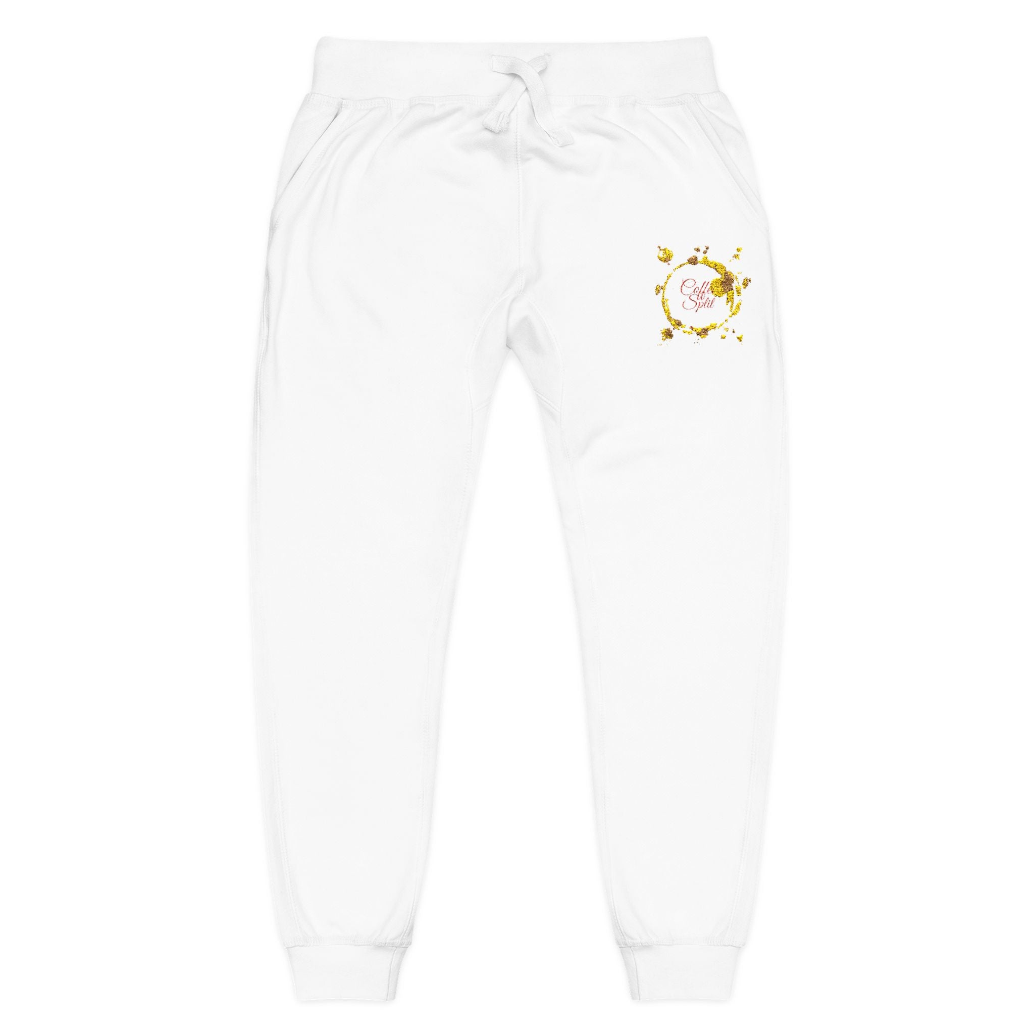 Embroidered Golden Sunflower Sweatpants — Cozy Floral Fleece Joggers